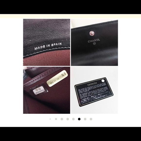 Authentic Chanel leather Wallet with chain. - Picture 9 of 14